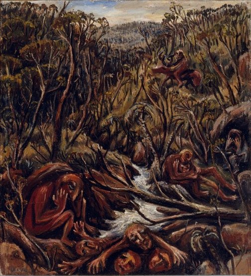 An image of The hunter II (The flood) by Arthur Boyd