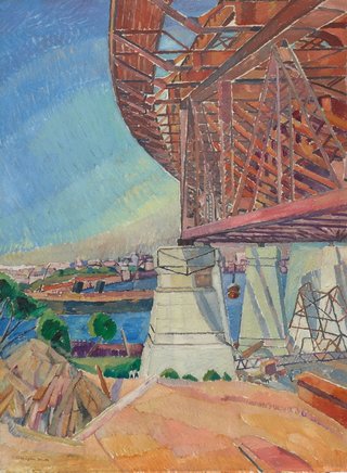 AGNSW collection Grace Cossington Smith The curve of the bridge 1928-1929