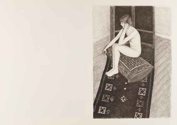 Alternate image of Untitled (seated nude) (recto); Untitled (seated nude) (verso) by John Brack