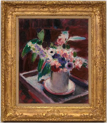 Alternate image of Anemones and stock in white jug by Roderic O'Conor