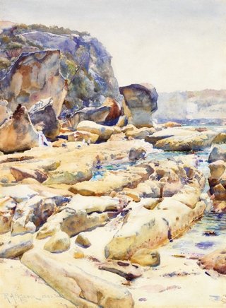 AGNSW collection Robert Atkinson The Bluff, Middle Harbour, Sydney 1889