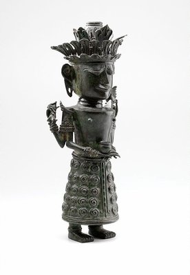 Alternate image of Figure holding bowl (God 'Dewi Sri', God of Rice) by 