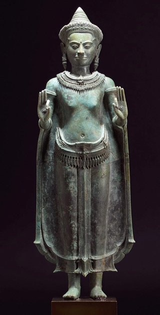 AGNSW collection Standing crowned Buddha 12th century-13th century