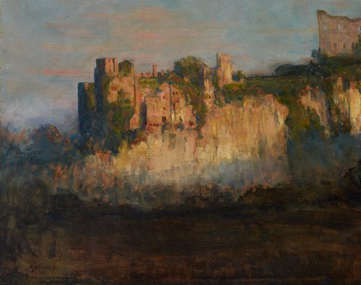 Alternate image of Chepstow Castle by Arthur Streeton