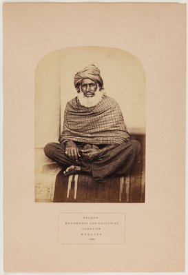 Alternate image of Beloch. Mahomedan agriculturist. Googaira. Mooltan. by Unknown photographer