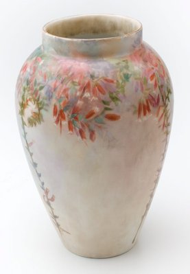 Alternate image of Vase with Epacris (native heath) design by Ada Ione Newman