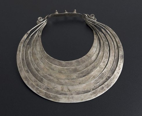 Alternate image of Necklace composed of layered rounds by Miao people