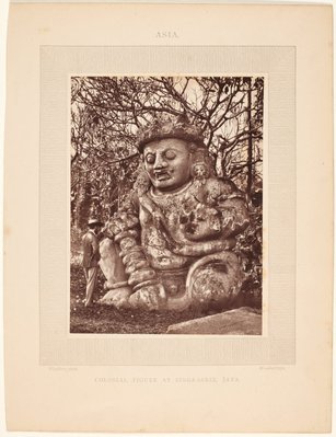 Alternate image of Colossal Singhasari figure by Woodbury and Page