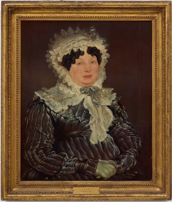 Alternate image of Portrait of a lady in a bonnet by Unknown