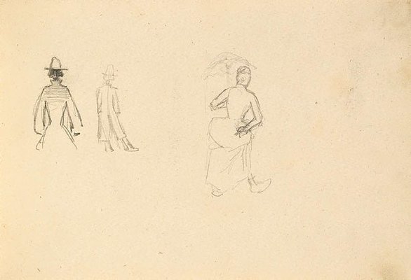 Alternate image of Medium sketchbook (Caricatures and buildings) by Lyonel Feininger