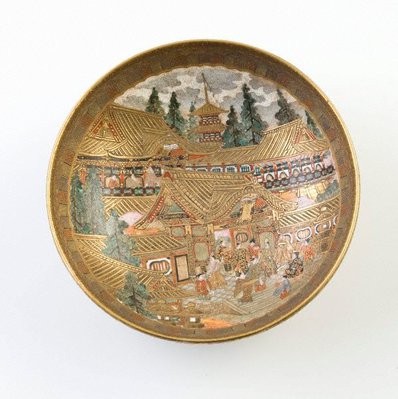 Alternate image of Bowl by Ōba Gakusen, Satsuma ware