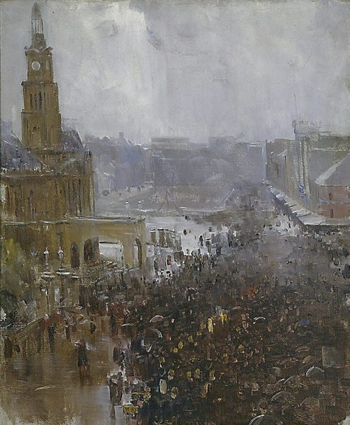 An image of Fireman's funeral, George Street