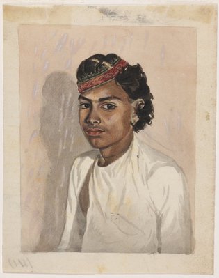 Alternate image of Portrait of a boy by Company style, Sikh artist