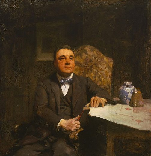 Archibald prize-winning portrait of H. Desbrowe Annear by W B McInnes