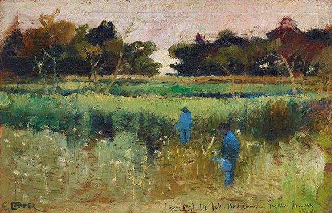 AGNSW collection Charles Conder Rainy day 1888