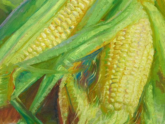 Alternate image of Corn cobs by Nora Heysen