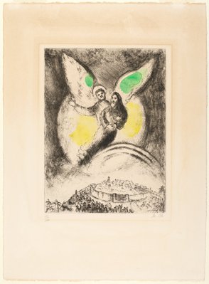Alternate image of Jerusalem's victory over Babylon, according to the prophecy of Isiah XIV, 1 - 7 by Marc Chagall