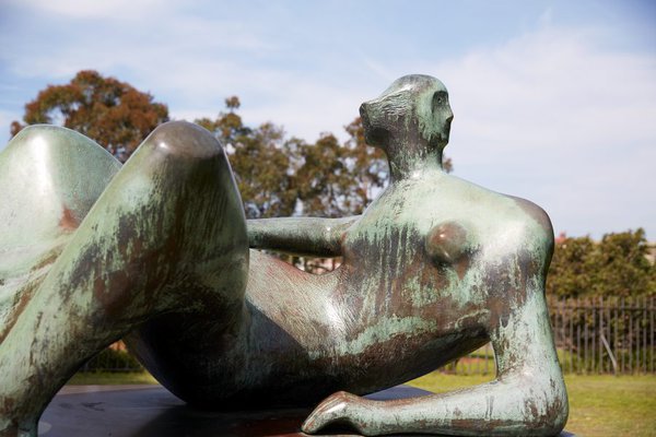 Alternate image of Reclining figure: Angles by Henry Spencer Moore