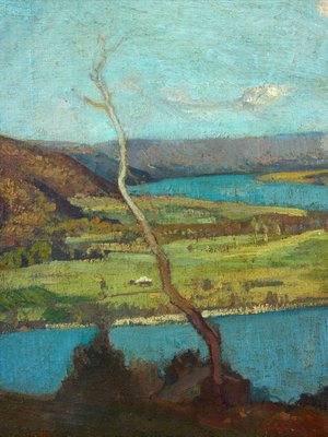 Alternate image of Hawkesbury landscape by Sydney Long