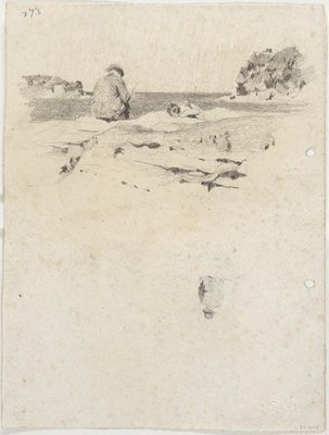 Alternate image of recto: Shop furniture and interior
verso: Man sketching, the harbour [top] and the same figure [centre, upside down] by Lloyd Rees