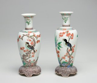 AGNSW collection Jingdezhen ware Pair of vases circa 1680-1700