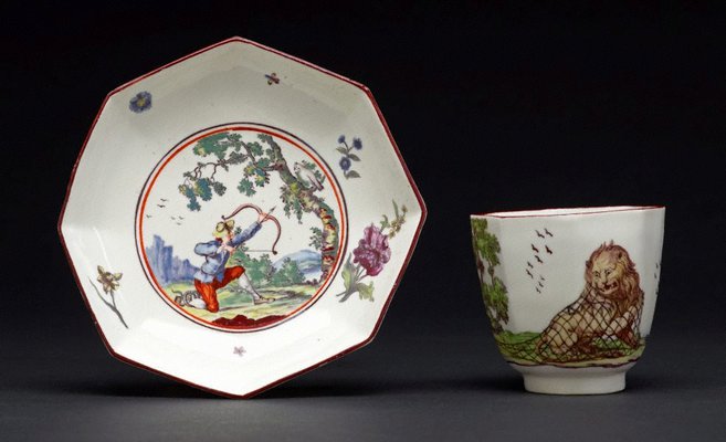 Alternate image of Tea bowl and saucer by Chelsea