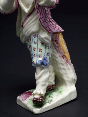 Alternate image of Boy playing the pipe by Mennecy-Villeroy porcelain