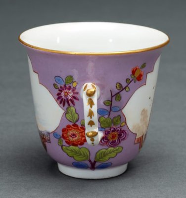 Alternate image of Two handled beaker and saucer by Meissen