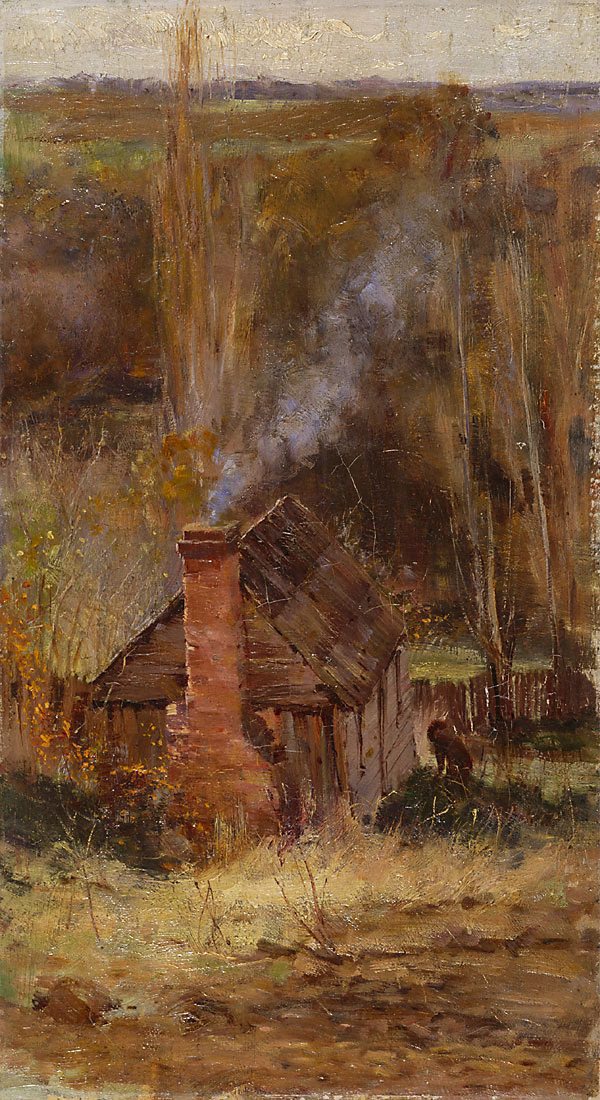 Frederick McCubbin, Cottage, Macedon, c. 1895-1897, Art Gallery of New South Wales, Sydney, Australia.