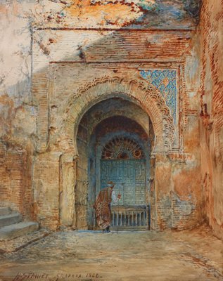Alternate image of Old Moorish gateway, Alhambra by Henry Stanier