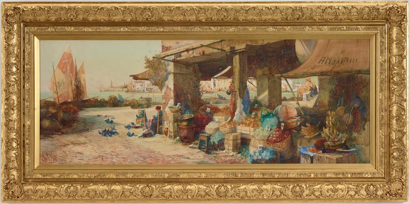 Alternate image of Venetian fruit stall by George Charles Haité
