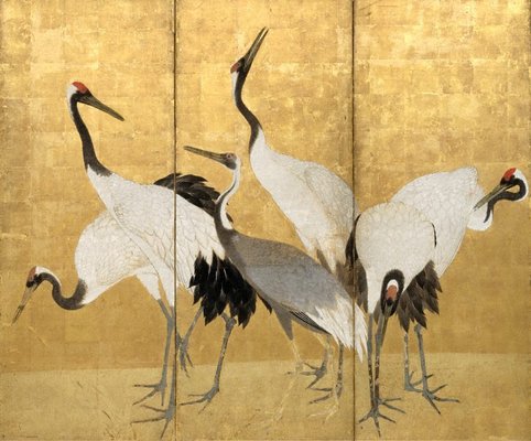 Alternate image of Cranes by Maruyama Ōkyo