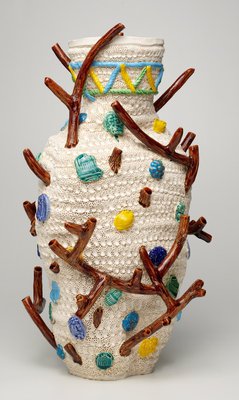 Alternate image of Large vase with prunings and tokens by Glenn Barkley