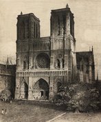 Notre Dame, Paris, 1928 by Lloyd Rees