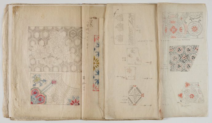 Alternate image of A book of kimono pattern designs by Kakuta Gofukuten, Iida Shinshichi, Iida Shinshichi II
