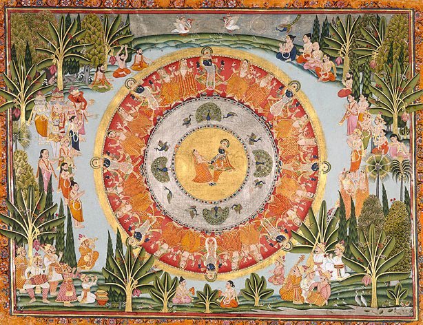 AGNSW collection Circular dance of Krishna and the gopis circa 1850