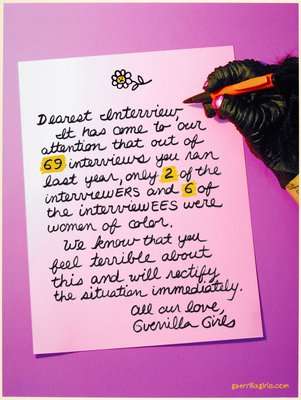 Alternate image of Dearest Interview Magazine by Guerrilla Girls
