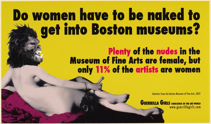 Alternate image of Do women have to be naked to get into Boston museums? by Guerrilla Girls