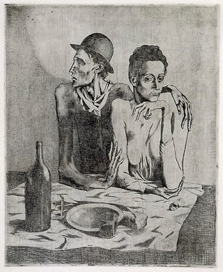 AGNSW collection Pablo Picasso The frugal repast 1904