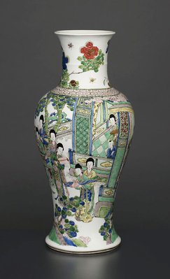 Alternate image of Vase with design of ladies in a landscape by 