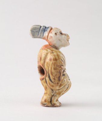 Alternate image of Netsuke in the form of a monkey dressed as a court noble by 