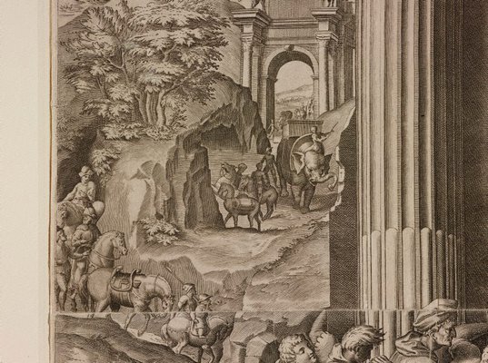 Alternate image of The Adoration of the Magi by Agostino Carracci, after Baldassare Peruzzi