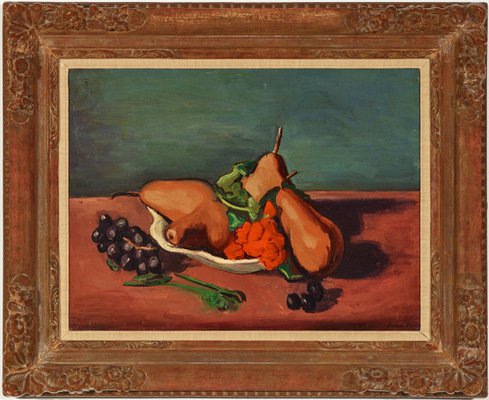 Alternate image of Still life with pears and grapes by Bernard Meninsky