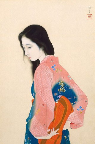 AGNSW collection Kainoshō Tadaoto Beauty looking back circa 1928