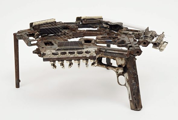 Alternate image of Disarm (Double psaltery II) by Pedro Reyes