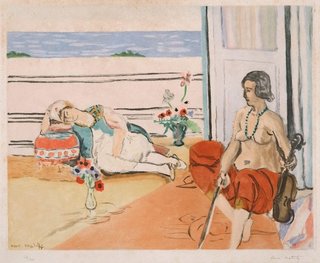 AGNSW collection Jacques Villon, after Henri Matisse Odalisque on the terrace 1922