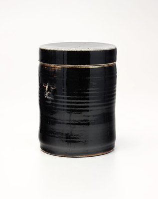 Alternate image of Temmoku jar by Francis Upritchard