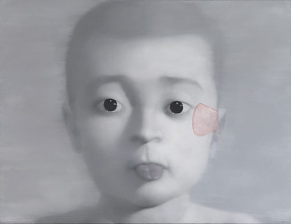 AGNSW collection Zhang Xiaogang The boy who sticks out his tongue 2001