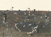 Burnt landscape, Upwey no 1, 1968 by Fred Williams