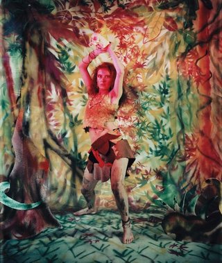 AGNSW collection Robyn Stacey Untitled (Girl in forest scene) 1985